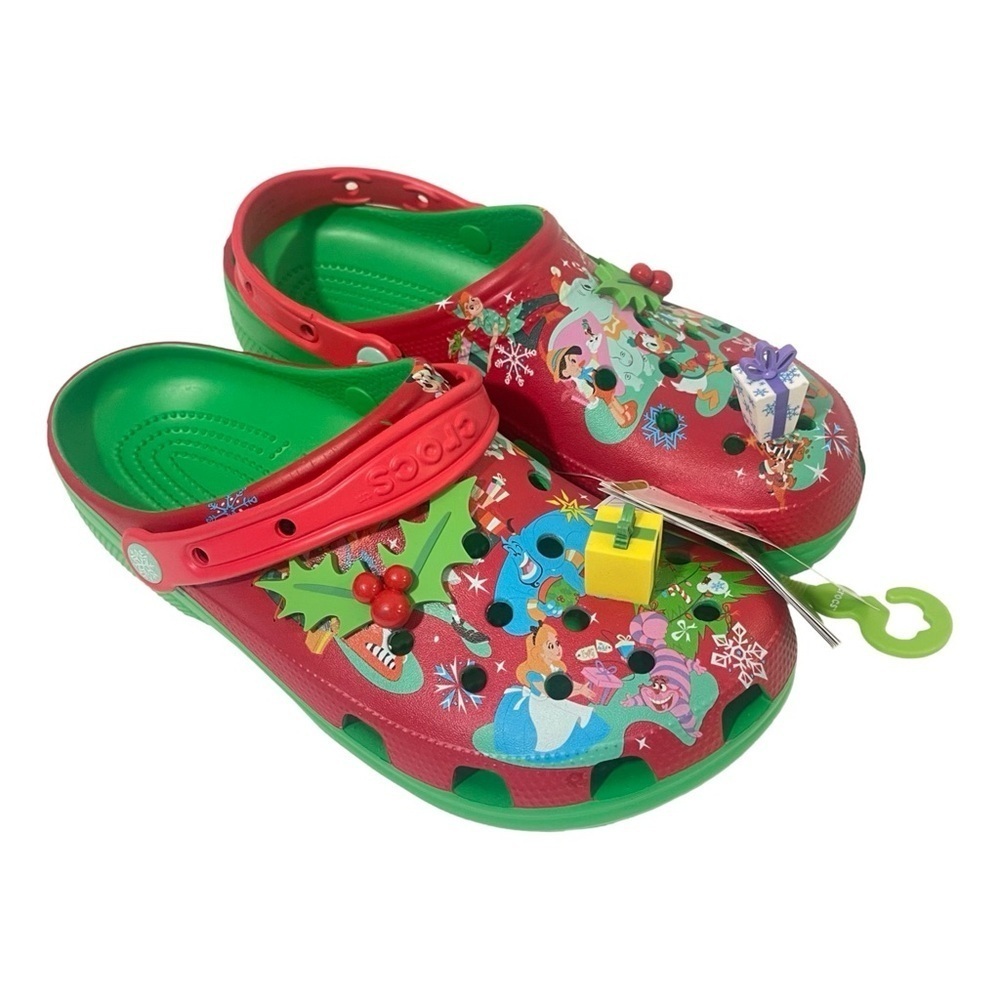 Disney Christmas New Mickey Holiday Crocs Clog Size 12 - Picture 8 of 8